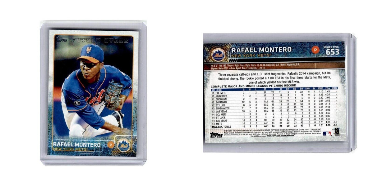 Rafael Montero 2015 Topps #653 New York Mets Baseball Card NM