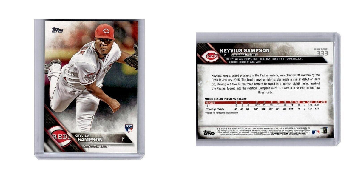 Keyvius Sampson Rookie 2016 Topps #333 Cincinnati Reds Baseball Card NM