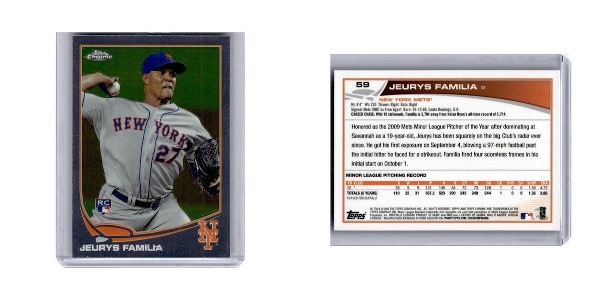Jeurys Familia Rookie 2013 Topps Chrome #59 New York Mets Baseball Card NM