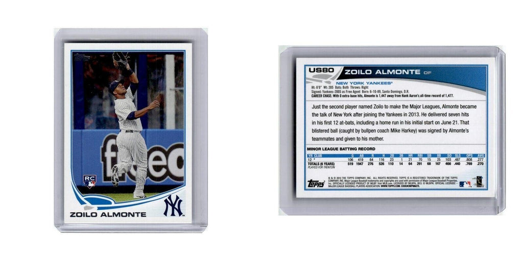 Zoilo Almonte Rookie 2013 Topps Update #US80 New York Yankees Baseball Card NM