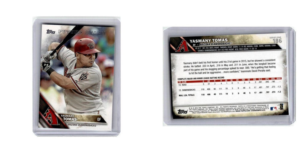 Yasmany Tomas 2016 Topps #186 Arizona Diamondbacks Baseball Card NM