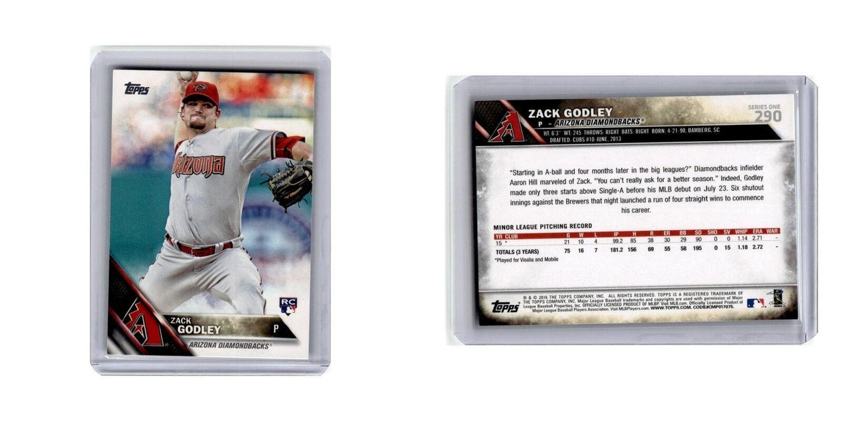 Zack Godley Rookie 2016 Topps #290 Arizona Diamondbacks Baseball Card NM