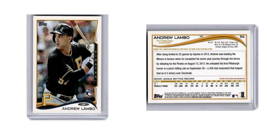 Andrew Lambo Rookie 2014 Topps #54 Pittsburgh Pirates Baseball Card NM