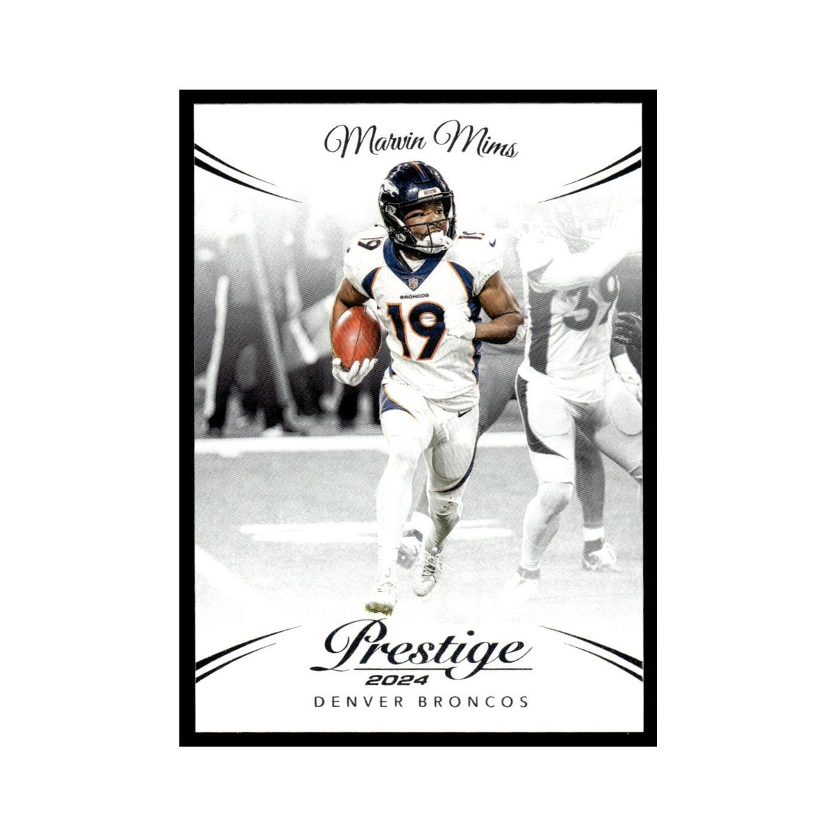 Marvin Mims 2024 Panini Prestige #89 Denver Broncos Football Card NM