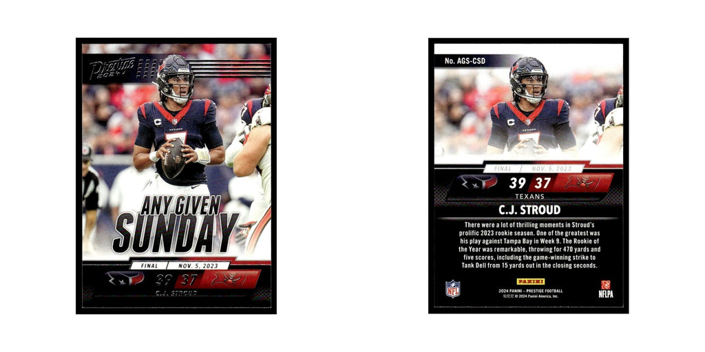 C.J. Stroud 2024 Panini Prestige #AGS-CSD Houston Texans Football Card NM