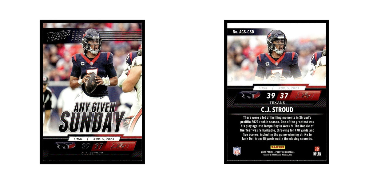 C.J. Stroud 2024 Panini Prestige #AGS-CSD Houston Texans Football Card NM