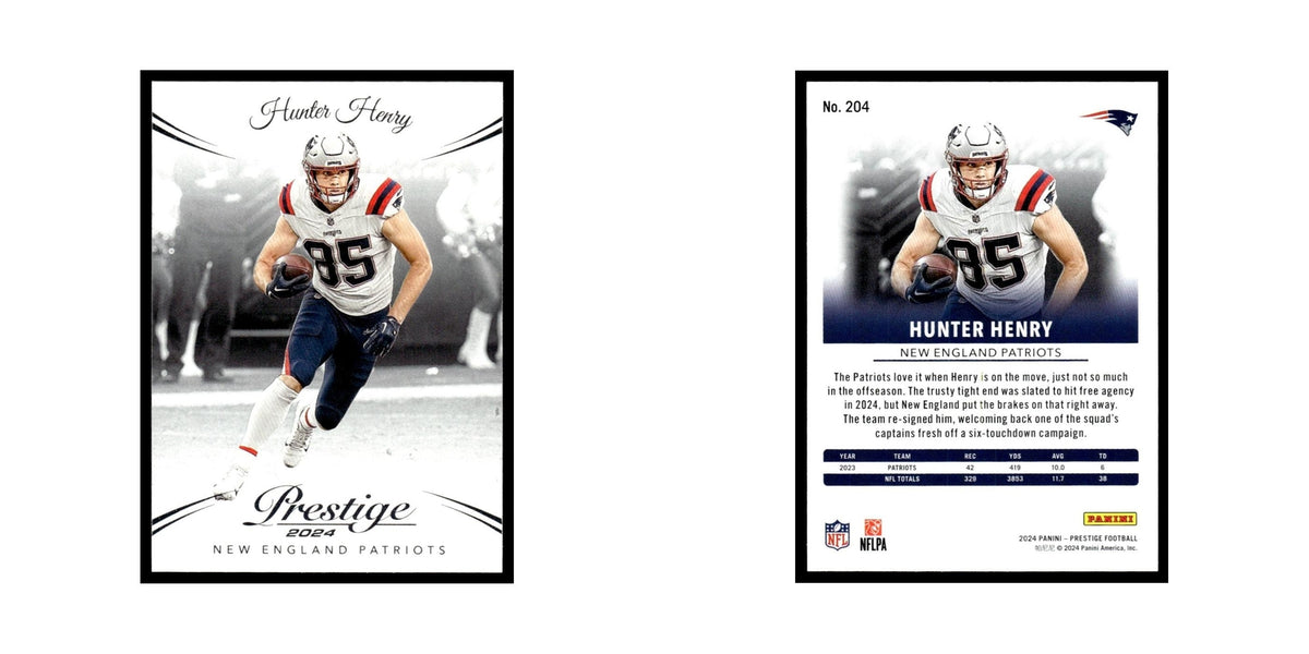Hunter Henry 2024 Panini Prestige #204 New England Patriots Football Card NM