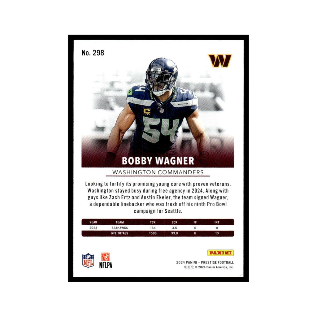 Bobby Wagner 2024 Panini Prestige #298 Washington Commanders Football Card NM