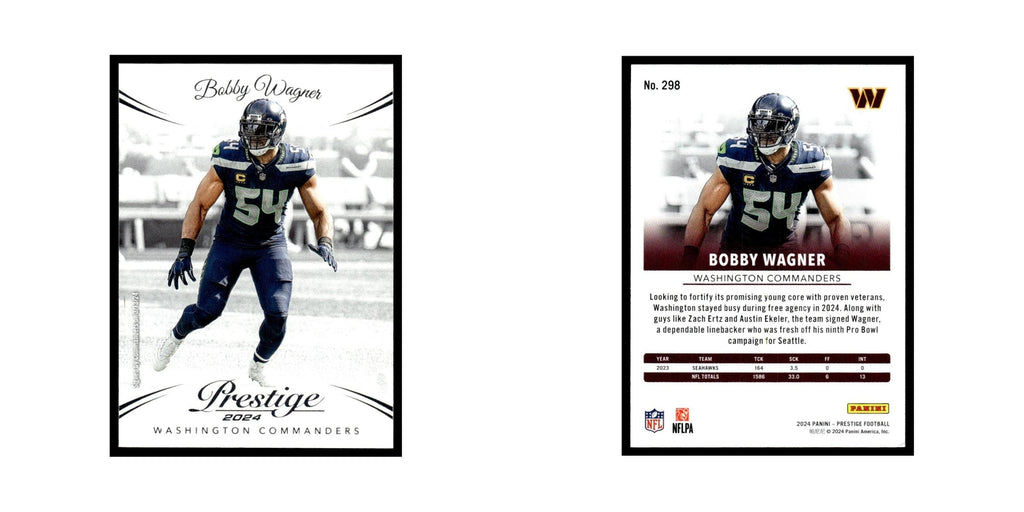 Bobby Wagner 2024 Panini Prestige #298 Washington Commanders Football Card NM