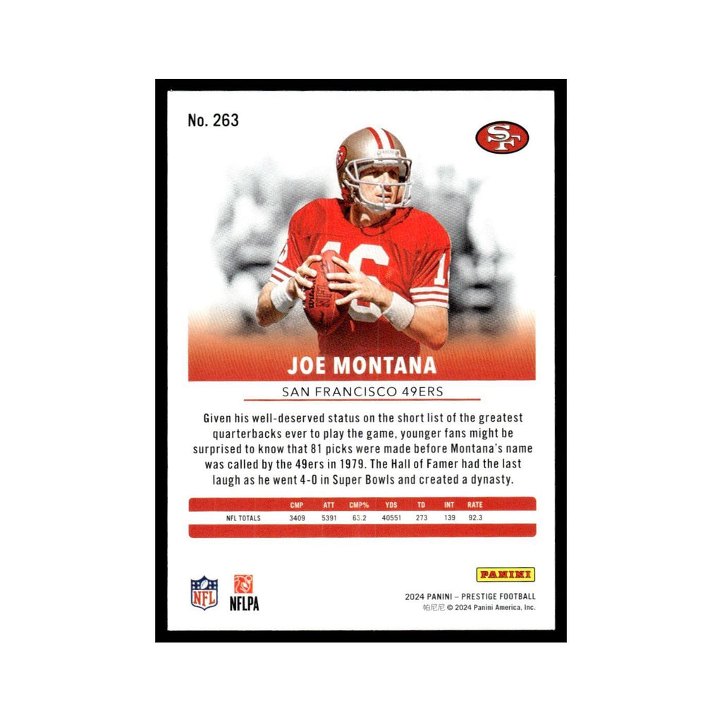 Joe Montana 2024 Panini Prestige #263 San Francisco 49ers Football Card NM
