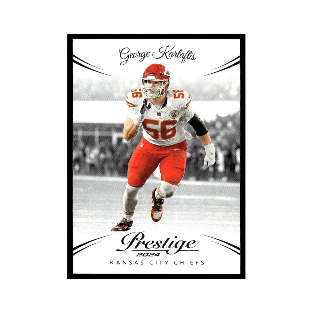 George Karlaftis 2024 Panini Prestige #148 Kansas City Chiefs Football Card NM