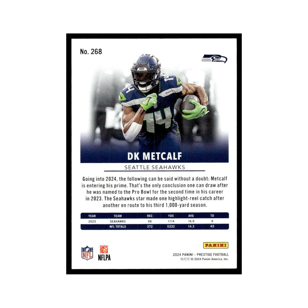 DK Metcalf 2024 Panini Prestige #268 Seattle Seahawks Football Card NM