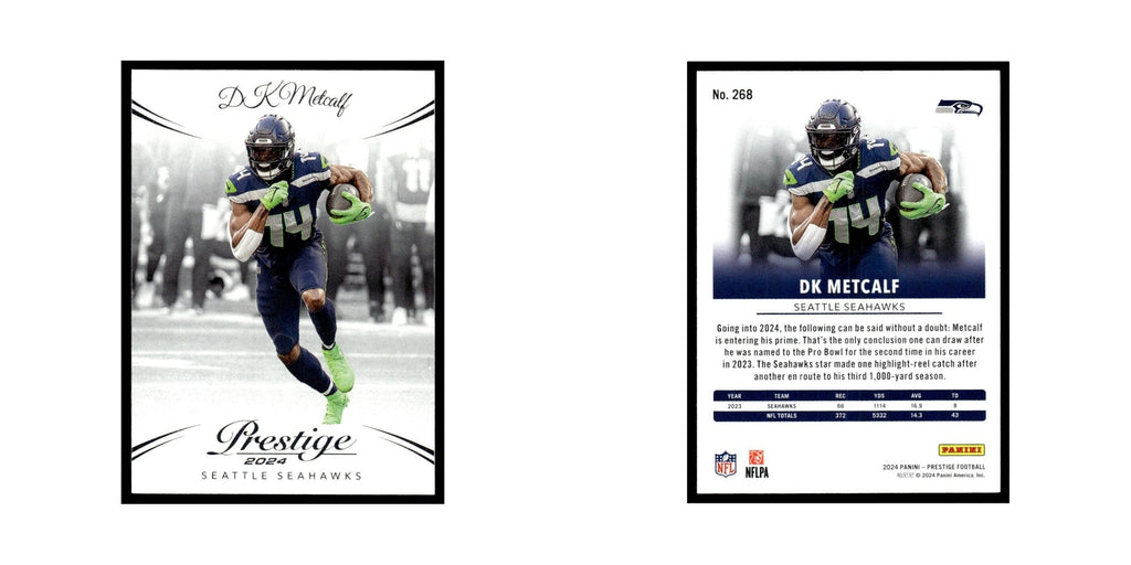 DK Metcalf 2024 Panini Prestige #268 Seattle Seahawks Football Card NM