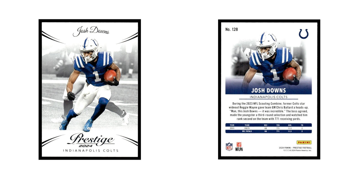 Josh Downs 2024 Panini Prestige #128 Indianapolis Colts Football Card NM