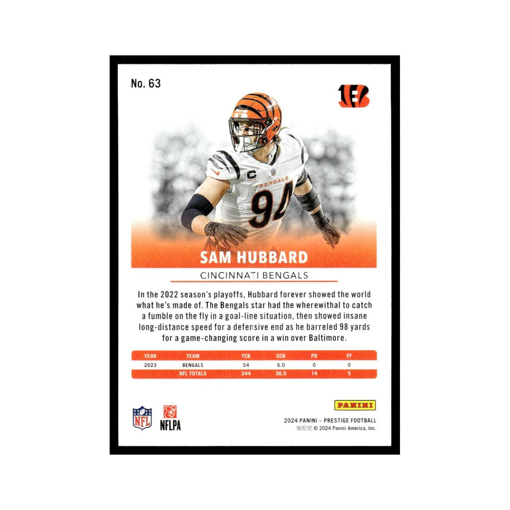 Sam Hubbard 2024 Panini Prestige #63 Cincinnati Bengals Football Card NM