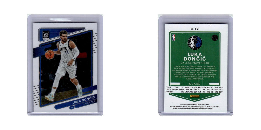 Luka Doncic 2021 Donruss Optic #101 Dallas Mavericks Basketball Card NM
