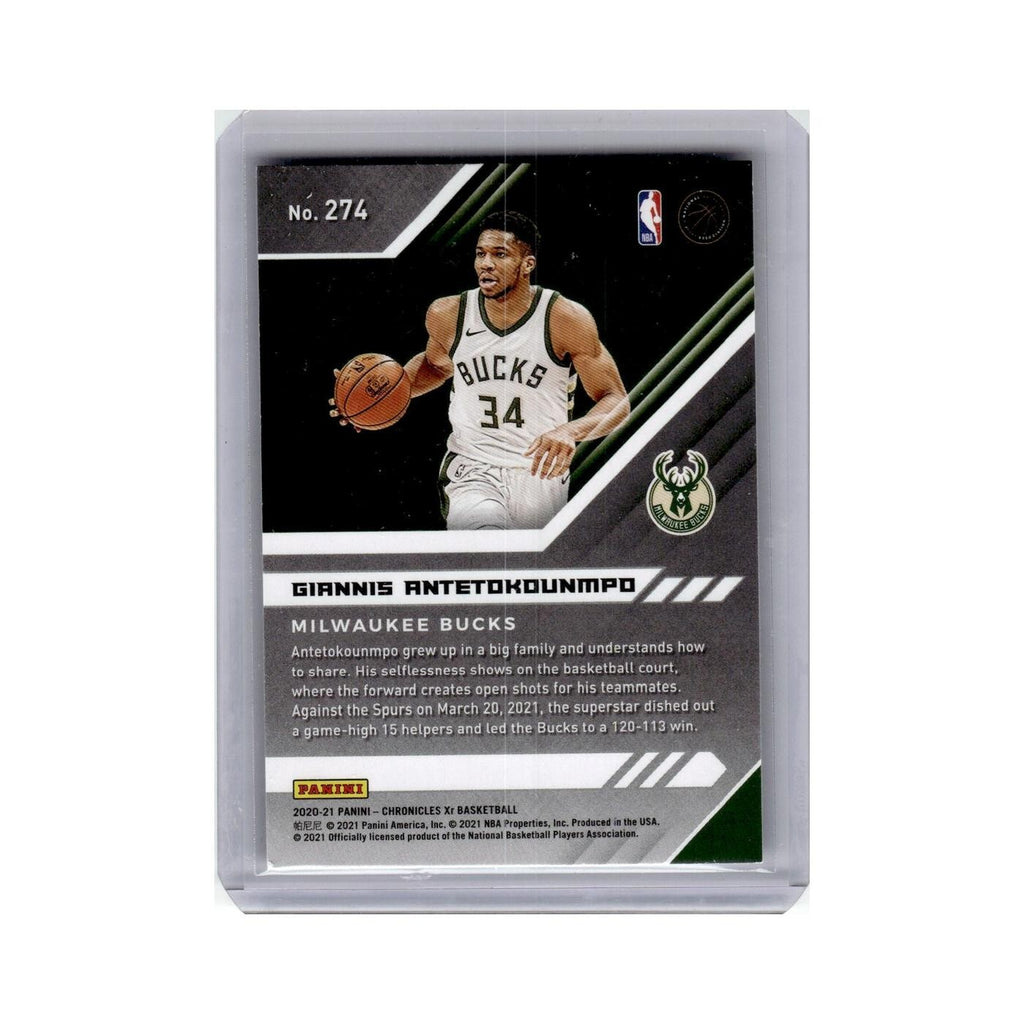 Giannis Antetokounmpo 2020 Panini Chronicles Xr #274 Milwaukee Bucks NM