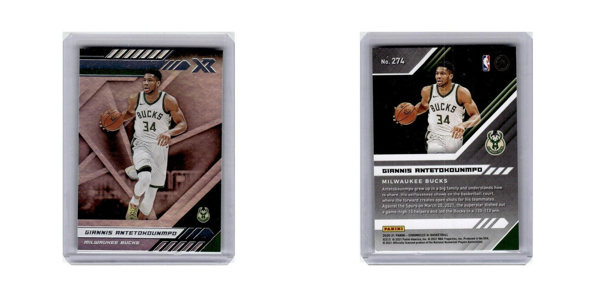 Giannis Antetokounmpo 2020 Panini Chronicles Xr #274 Milwaukee Bucks NM