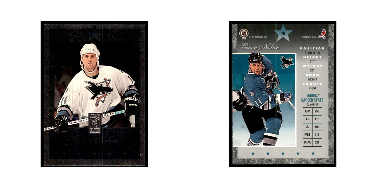 1996 Donruss Elite Owen Nolan Hockey Cards #26