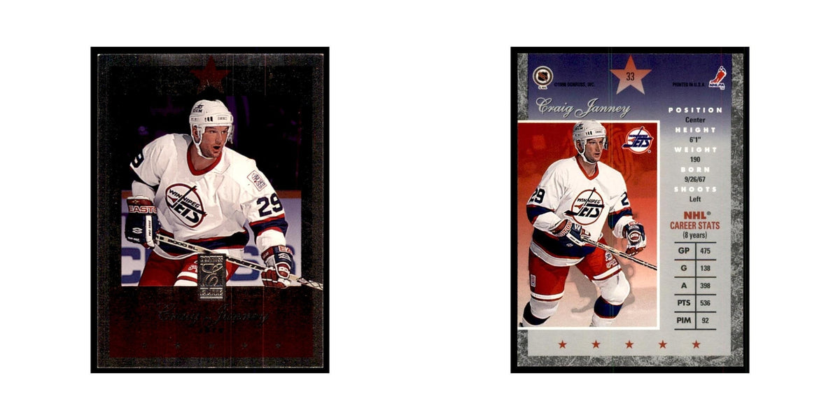 1996 Donruss Elite Craig Janney Hockey Cards #33