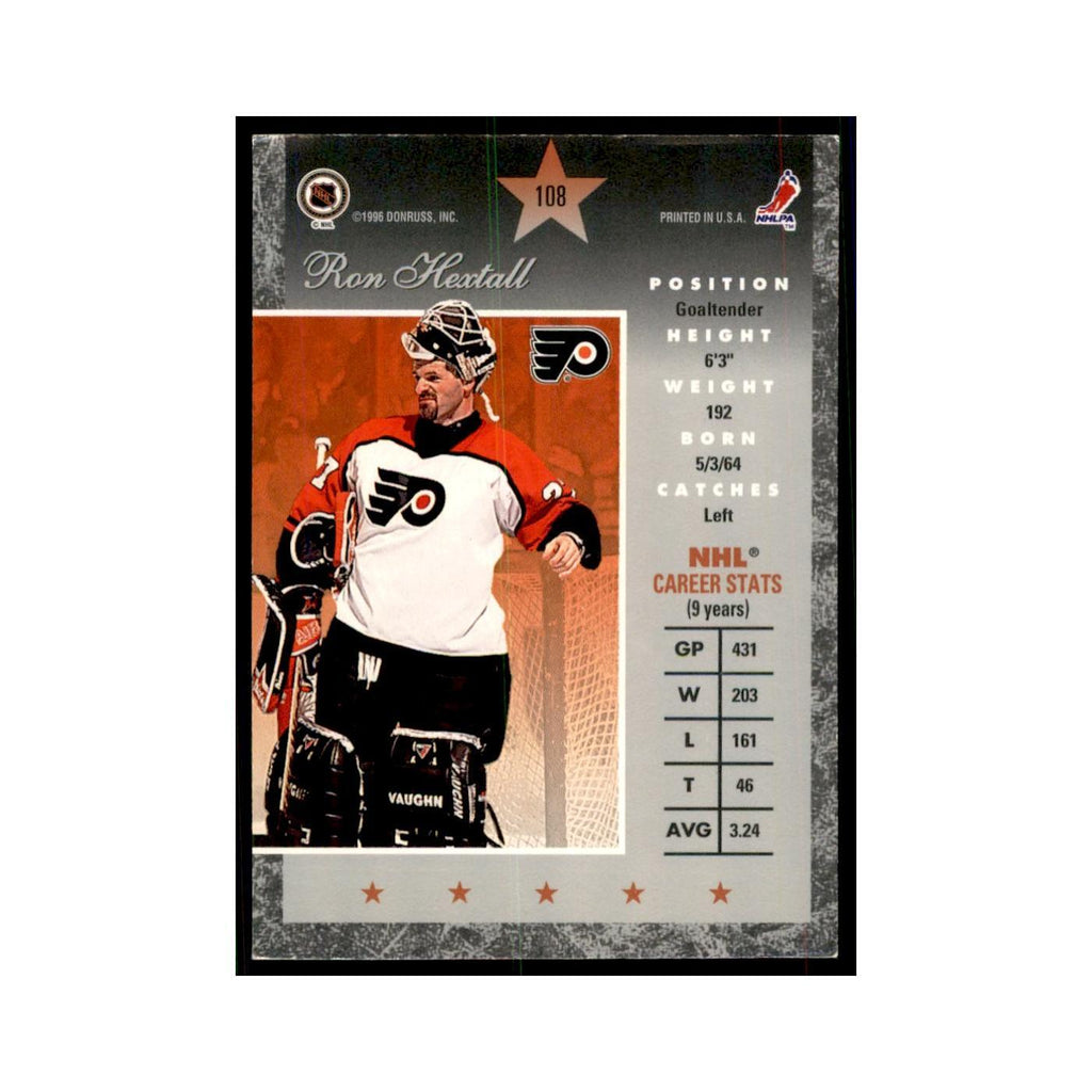 1996 Donruss Elite Ron Hextall Hockey Cards #108