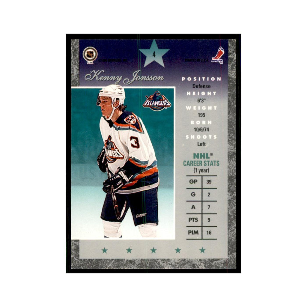 1996 Donruss Elite Kenny Jonsson Hockey Cards #4