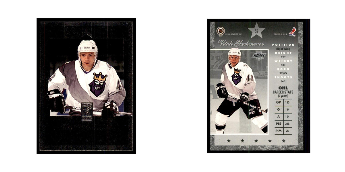1996 Donruss Elite Vitali Yachmenev Hockey Cards #52