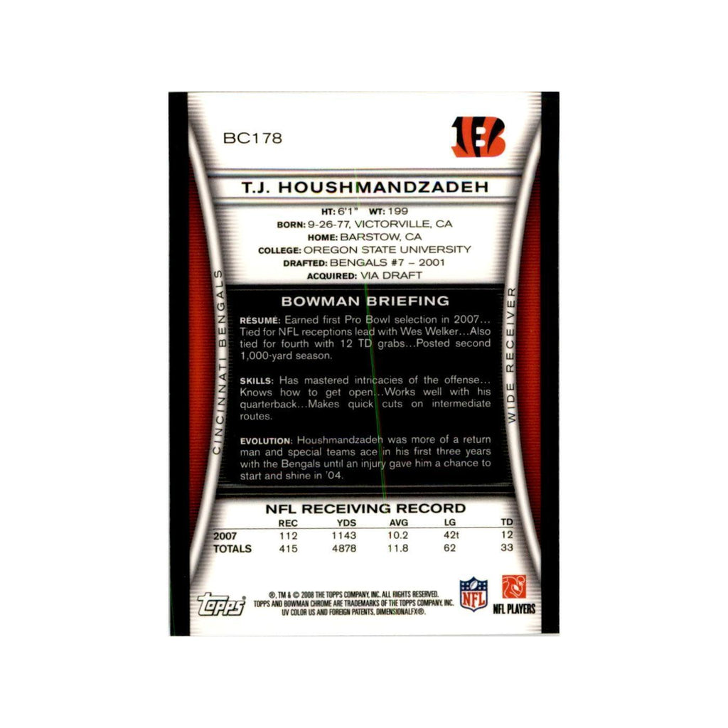 2008 Bowman Chrome T.J.Houshmandzadeh Football Cards #178