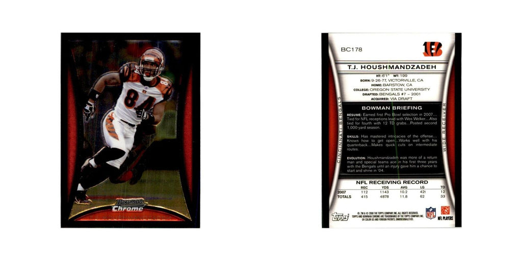 2008 Bowman Chrome T.J.Houshmandzadeh Football Cards #178