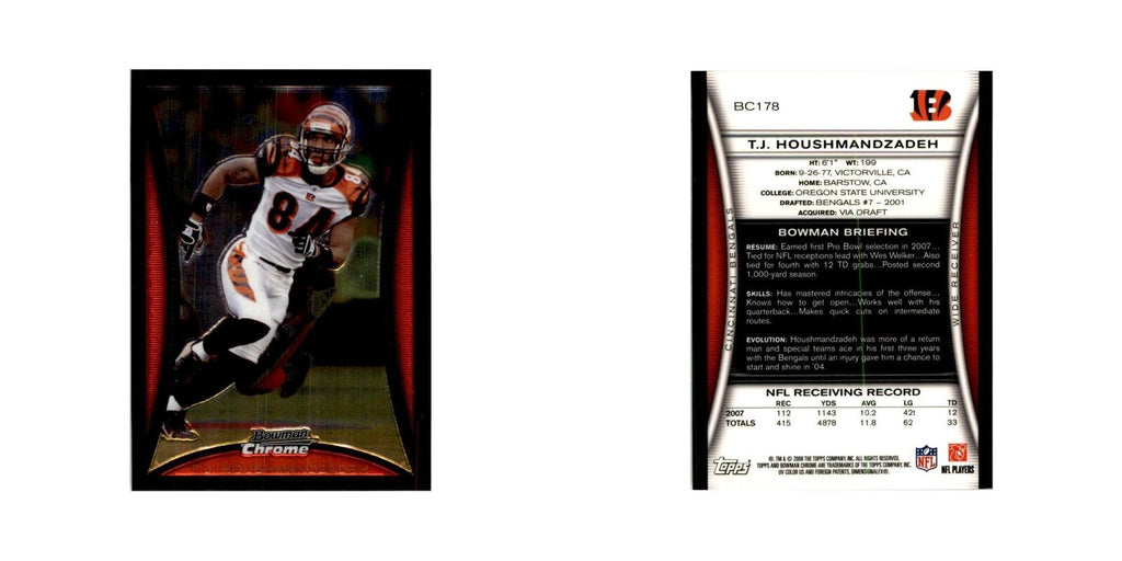 2008 Bowman Chrome TJ. Houshmandzadeh Football Cards #178