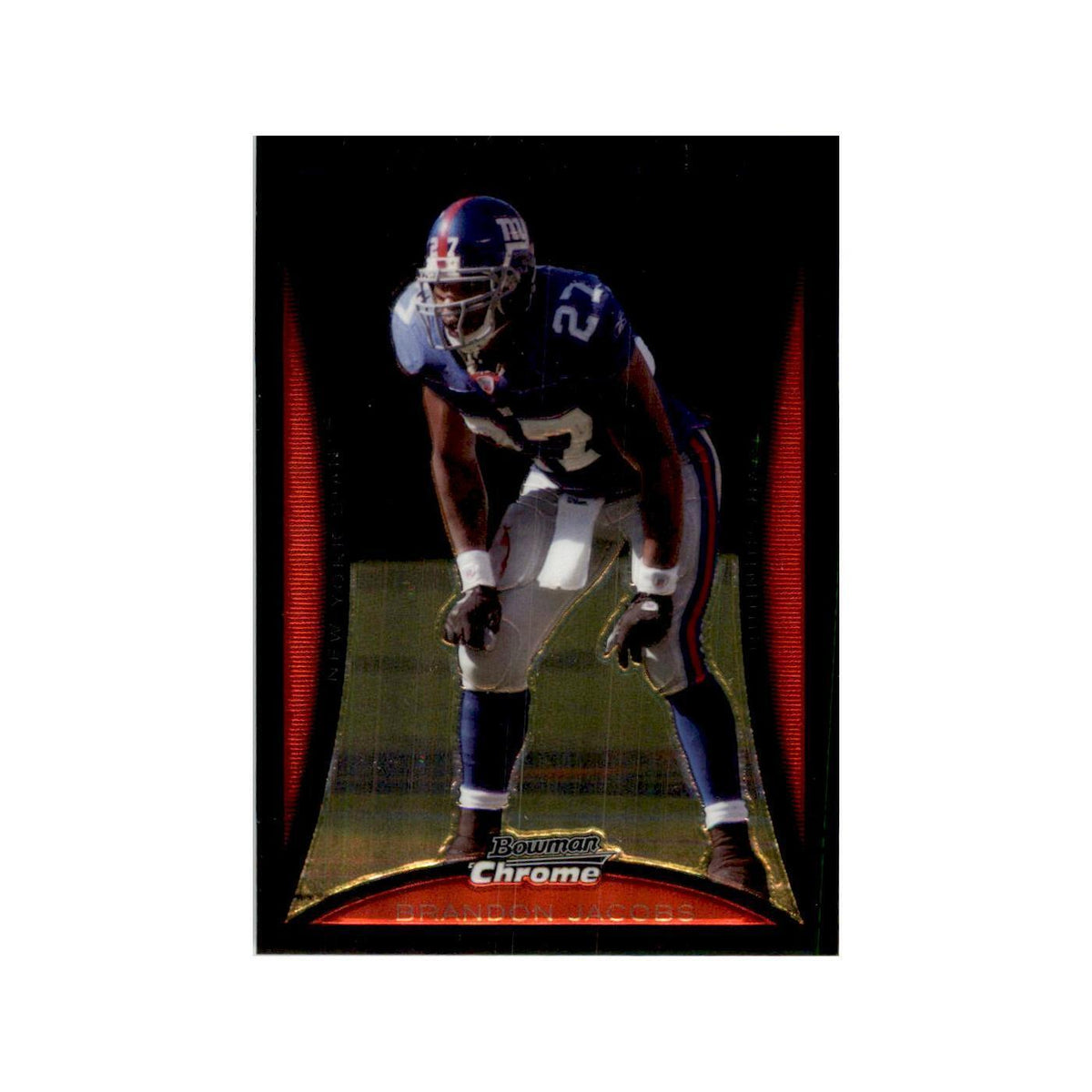 2008 Bowman Chrome Brandon Jacobs Football Cards #154