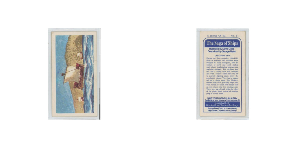 1970 Brooke Bond Saga of Ships Crusading Ship #5