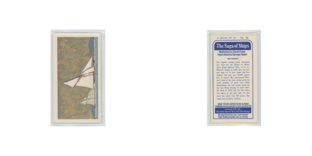 1970 Brooke Bond Saga of Ships Britannia #36