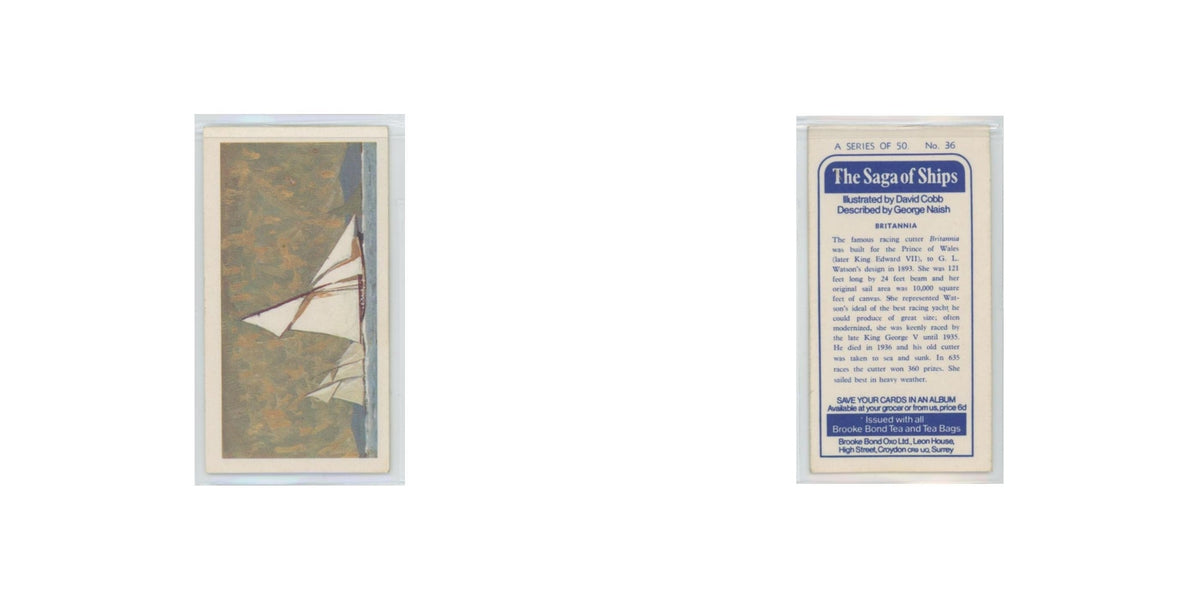 1970 Brooke Bond Saga of Ships Britannia #36