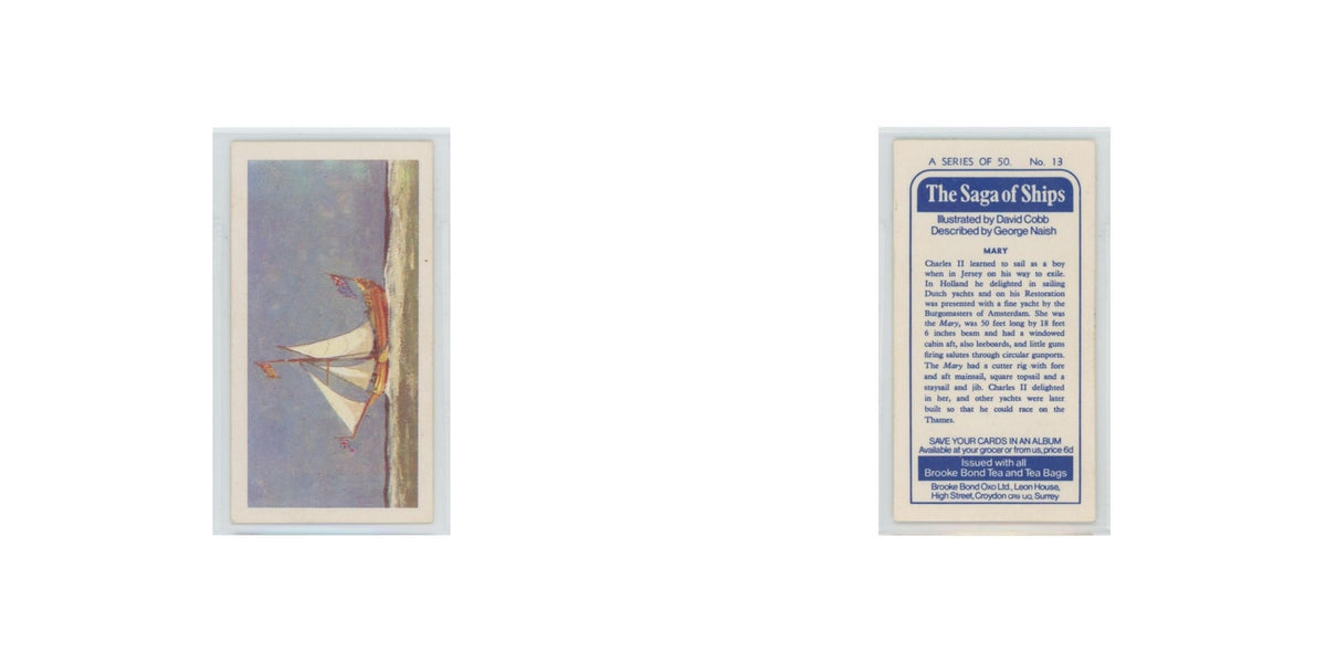 1970 Brooke Bond Saga of Ships Mary #13