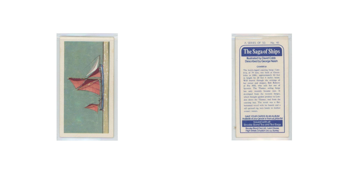 1970 Brooke Bond Saga of Ships Cambria #41