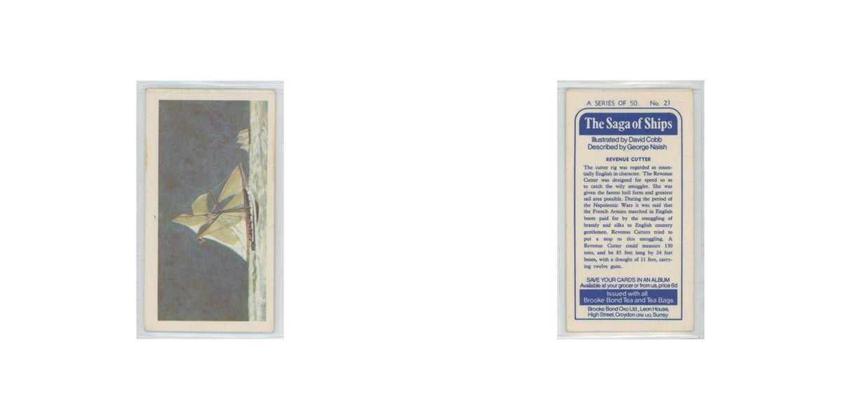 1970 Brooke Bond Saga of Ships Revenue Cutter #21
