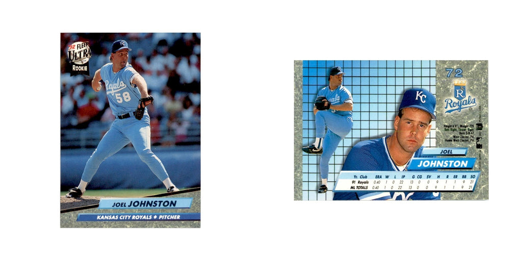 1992 Fleer Ultra Joel Johnston Baseball Cards #72