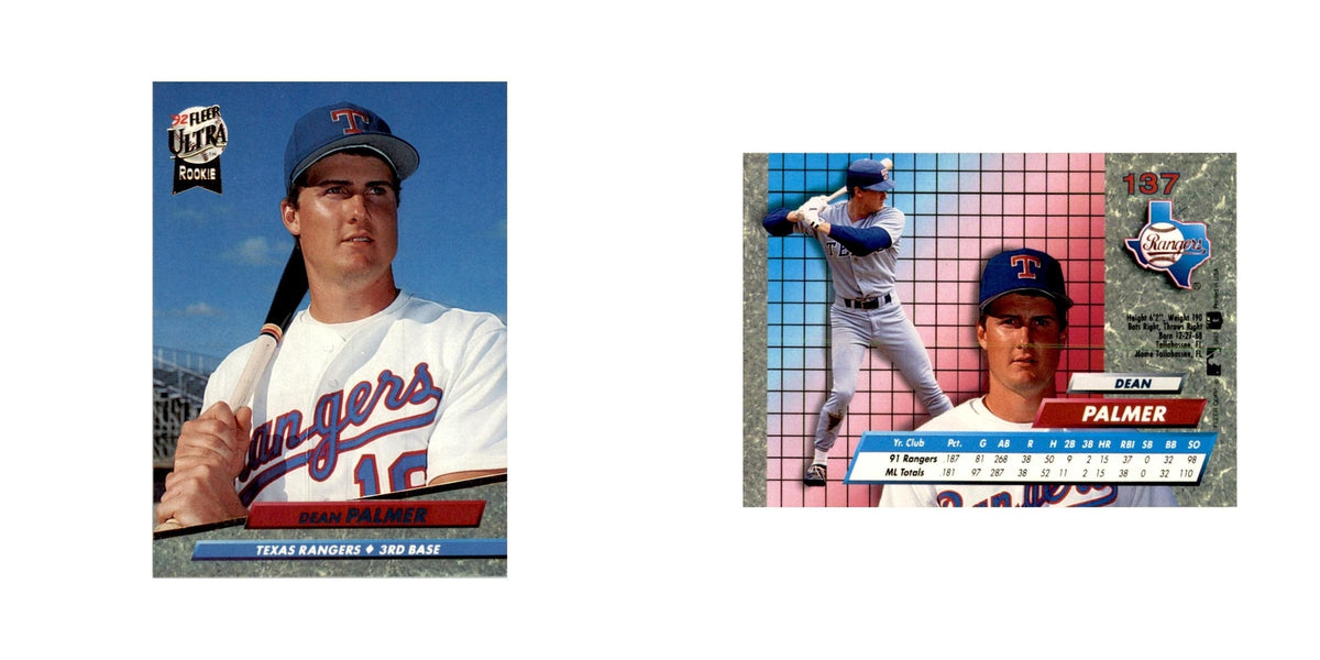 1992 Fleer Ultra Dean Palmer Baseball Cards #137