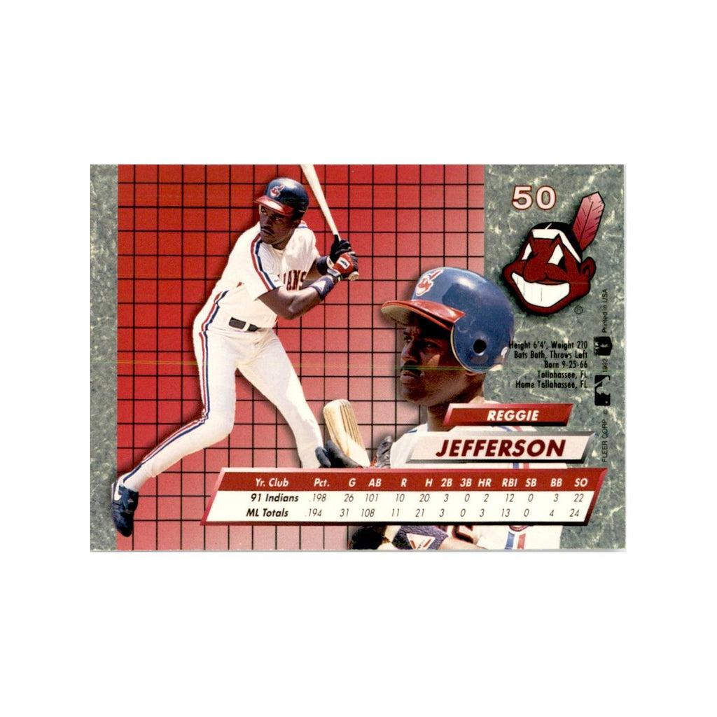 1992 Fleer Ultra Reggie Jefferson Baseball Cards #50