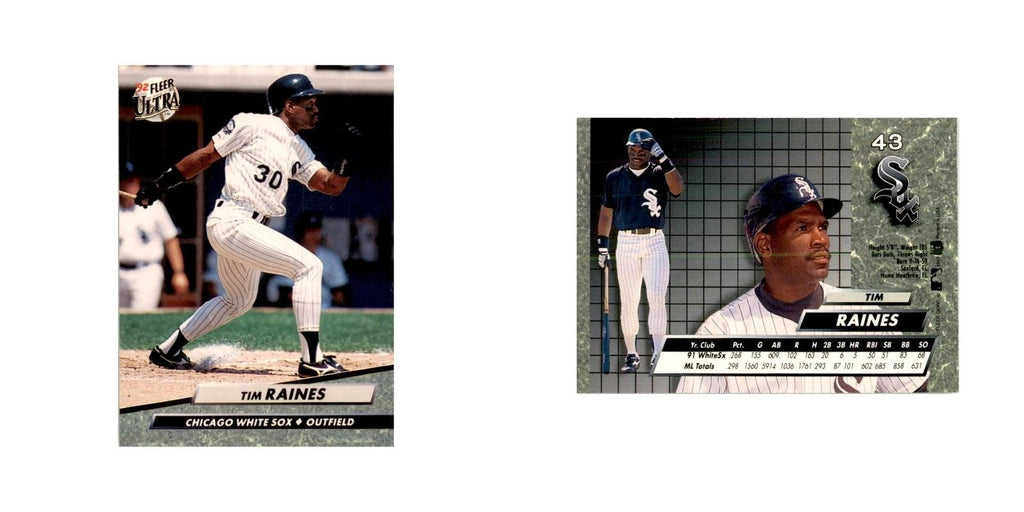 1992 Fleer Ultra Tim Raines Baseball Cards #43