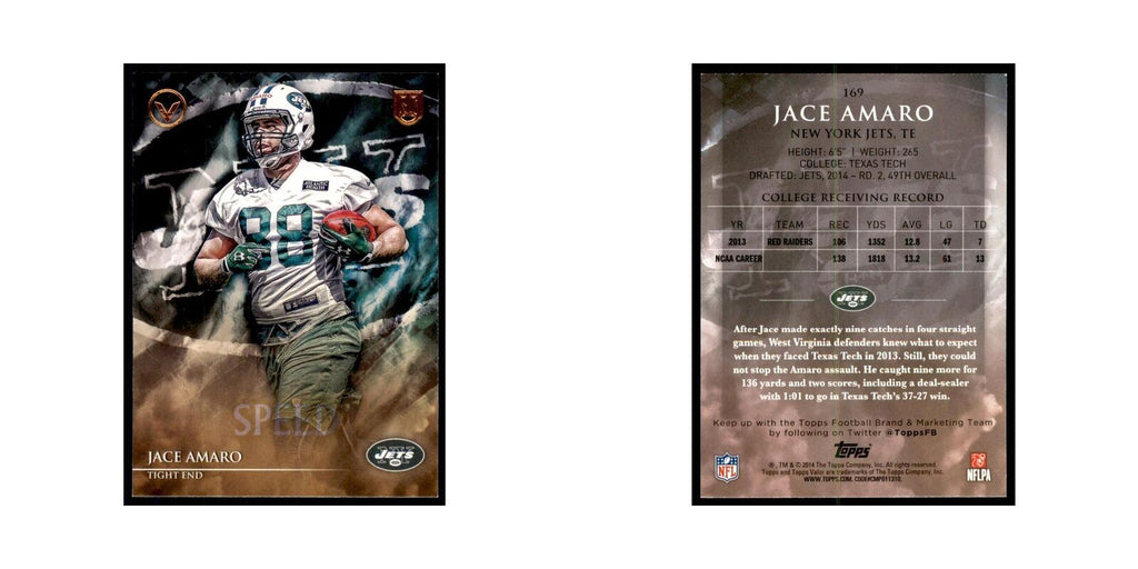 2014 Topps Valor Jace Amaro RC Football Cards #169