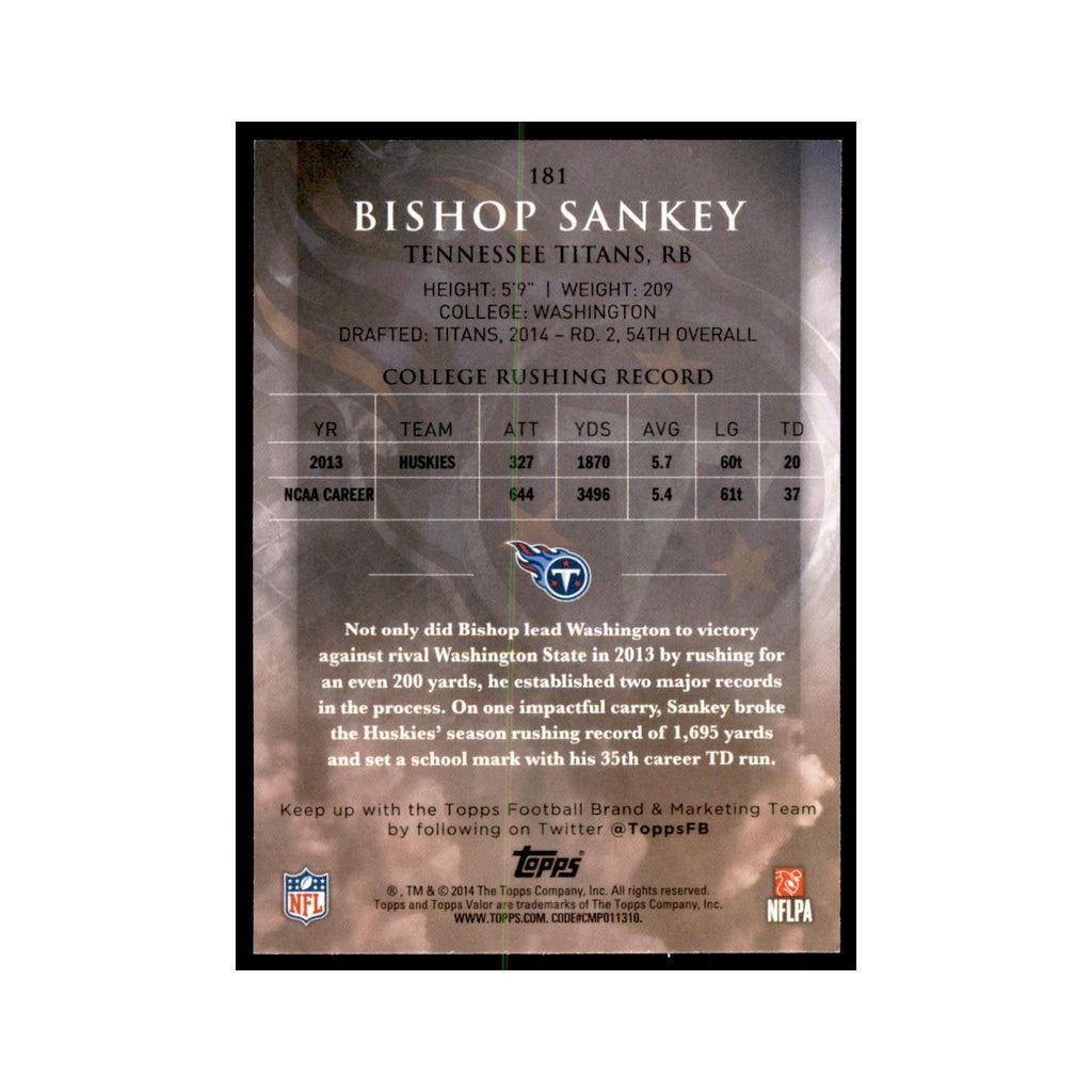 2014 Topps Valor Bishop Sankey RC Football Cards #181