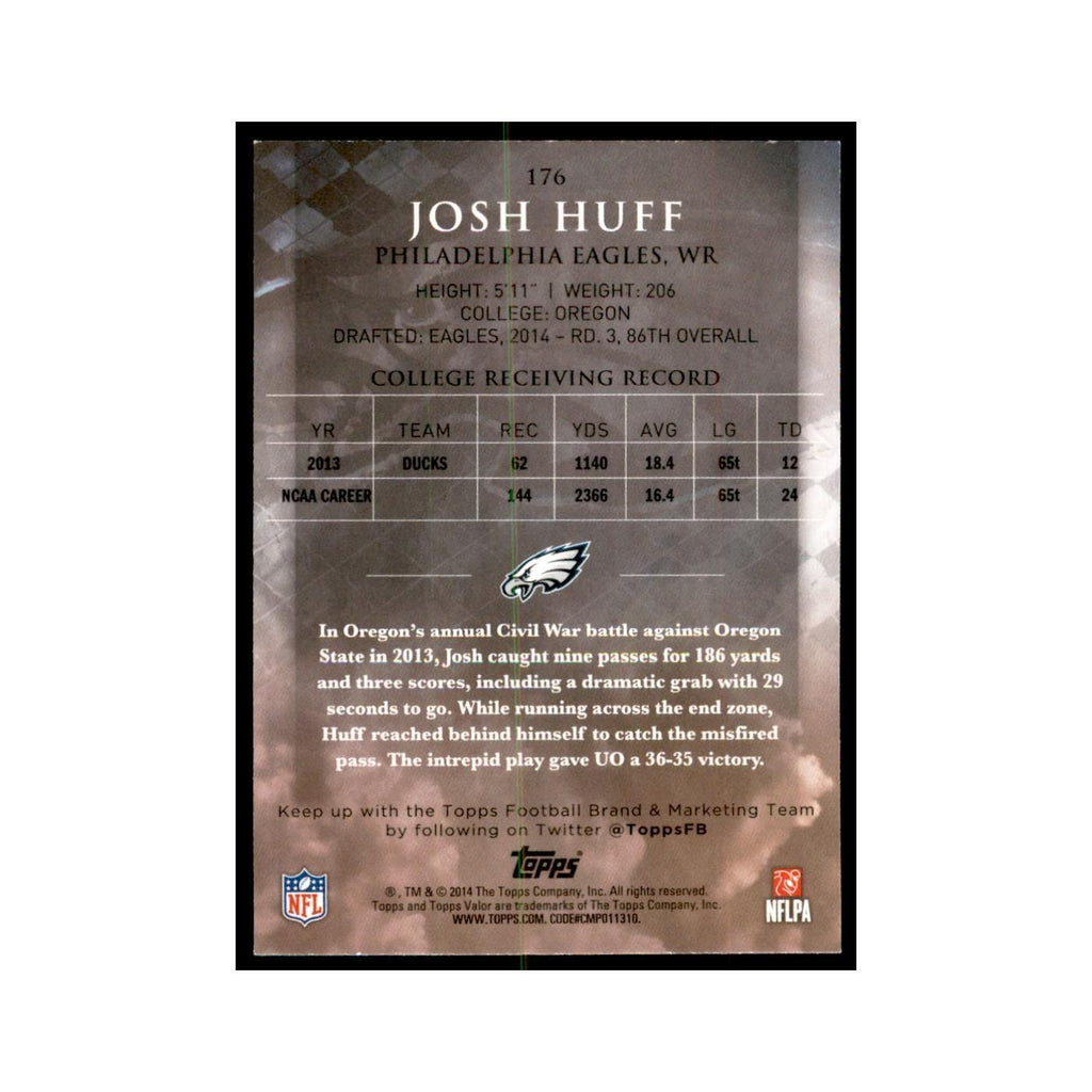 2014 Topps Valor Josh Huff RC Football Cards #176