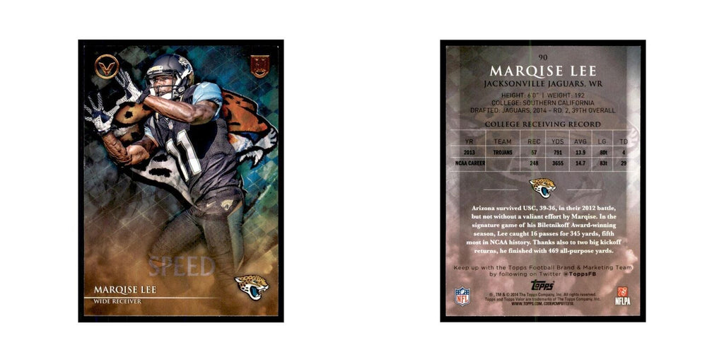 2014 Topps Valor Marqise Lee RC Football Cards #90