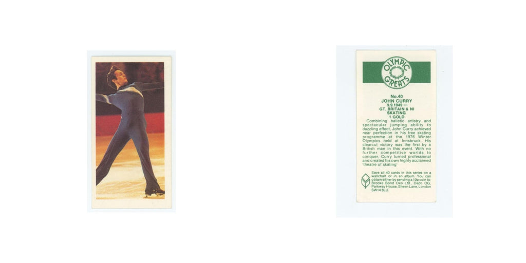 1979 Brooke Bond Olympic Greats John Curry #40