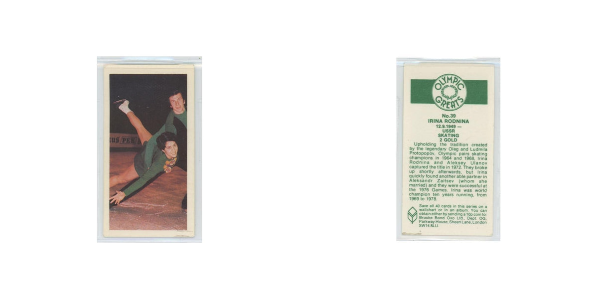 1979 Brooke Bond Olympic Greats Irina Rodnina #39