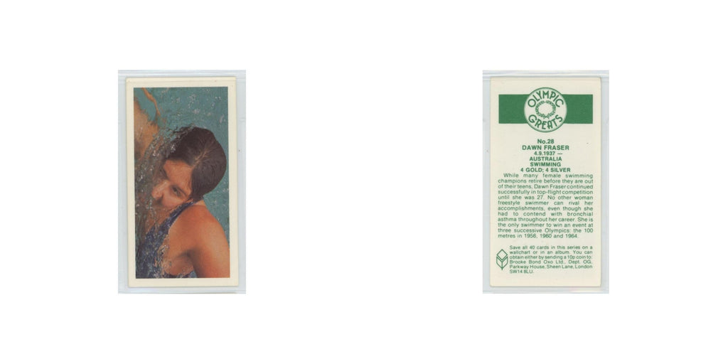 1979 Brooke Bond Olympic Greats Dawn Fraser #28