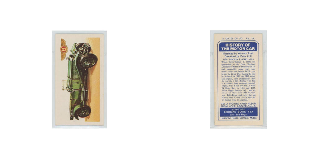 1968 Brooke Bond History of the Motor Car 1924 Bentley #23