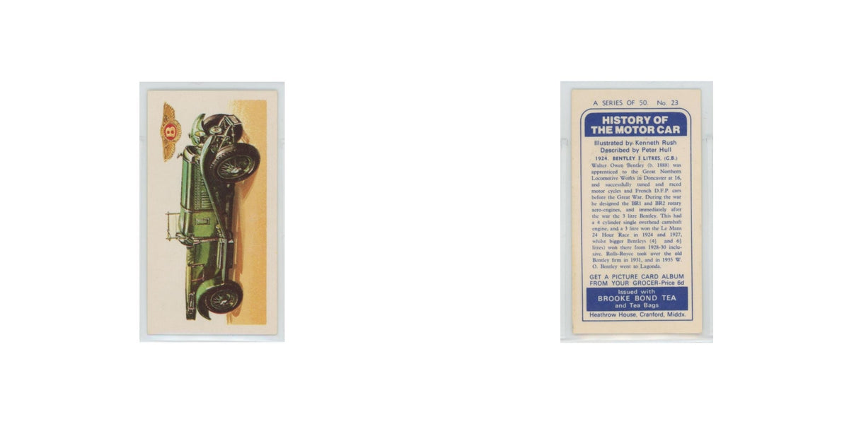 1968 Brooke Bond History of the Motor Car 1924 Bentley #23